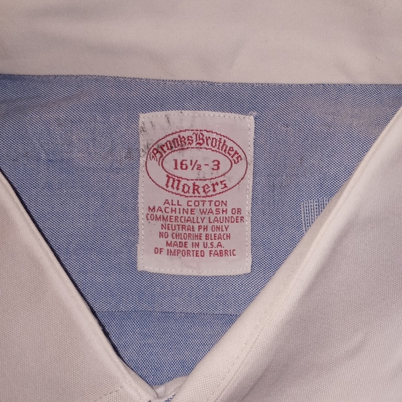 2 Brooks Brothers White Collar Dress Shirt - Picture 2 of 6